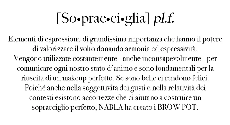 sopracciglia