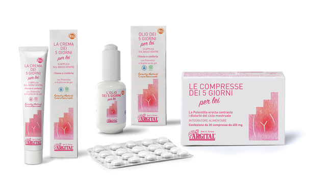 Argital: la Linea dei 5 giorni per combattere il malesseri del ciclo