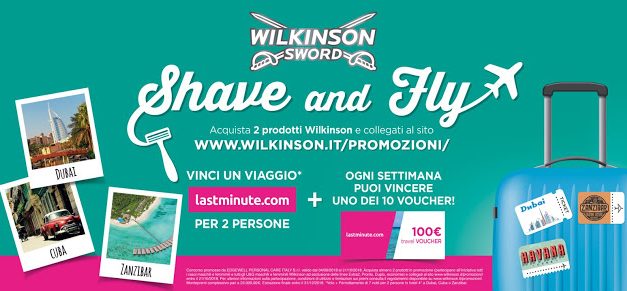 Wilkinson Shave and Fly: vinci un viaggio da sogno